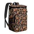 thumbnail image 1 of Travel Cooler Bag - Pioneer Flower Floral Print Pattern Camping Beer Cooler Backpack with Bottle Opener- Waterproof Insulated Picnic Backpacks - Cooler Bag for Beach, 1 of 6