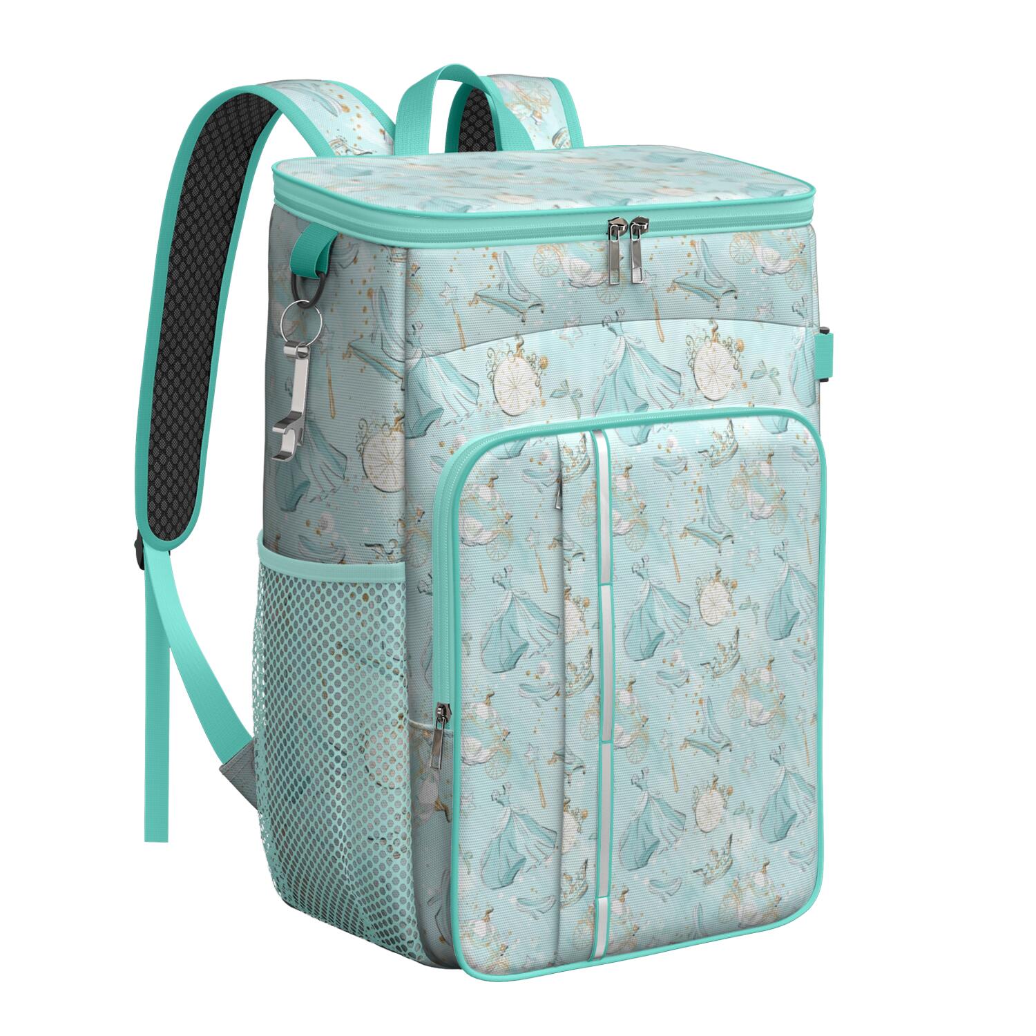 Travel Cooler Bag - Princess Pattern Camping Beer Cooler Backpack with Bottle Opener- Waterproof Insulated Picnic Backpacks - Cooler Bag for Beach