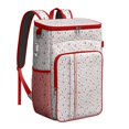 thumbnail image 1 of Travel Cooler Bag - Red Christmas Tree Pattern Camping Beer Cooler Backpack with Bottle Opener- Waterproof Insulated Picnic Backpacks - Cooler Bag for Beach, 1 of 6