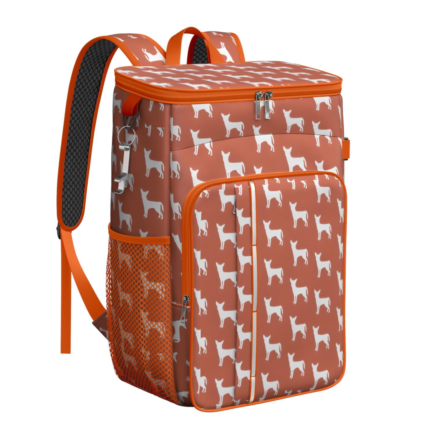 Travel Cooler Bag - Repeat Chihuahua Camping Beer Cooler Backpack with Bottle Opener- Waterproof Insulated Picnic Backpacks - Cooler Bag for Beach