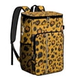 thumbnail image 1 of Travel Cooler Bag - Yellow and Black Of Leopard Print Camping Beer Cooler Backpack with Bottle Opener- Waterproof Insulated Picnic Backpacks - Cooler Bag for Beach, 1 of 6