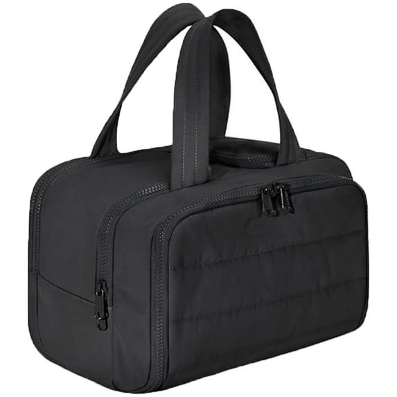 Humidity Travel Cosmetic Bag - Large Capacity Wide Open Design Lightweight Toiletries Organizer for Women