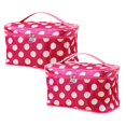 thumbnail image 1 of Travel Cosmetic Bag, Lightweight Polyester Makeup Pouch with Inner Mesh Pocket, Portable Toiletry Organizer for Toiletries and Brushes, 1 of 3