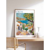 Travel Crete Greek Island Coastal Poster , Poster Print Only - Walmart.com