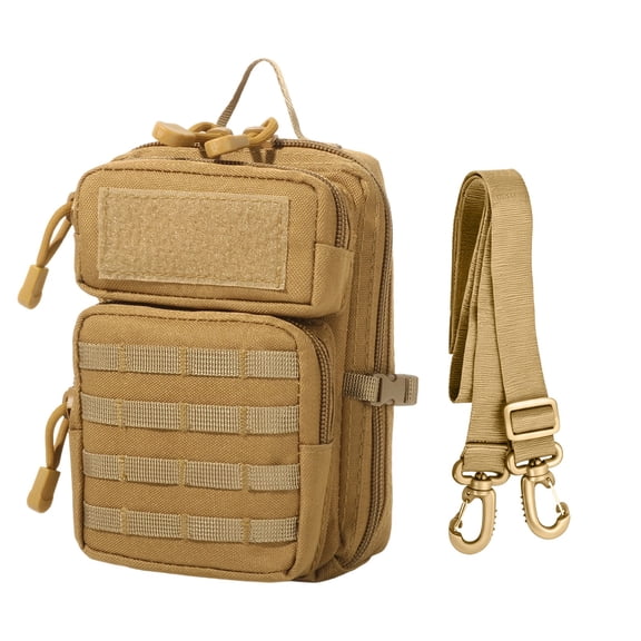 Travel Crossbody Sling for Outdoor Adventures Lightweight Chest Rig with Adjustable Waist Strap and Secure Zippered Pockets in Nylon Construction