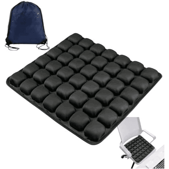 Travel Cushion Airplane Seat, Portable Airplane Seat Cushion for Long Flights,42 Bubbles Pressure Relief Inflatable seat Cushion for Air Travel$$Office