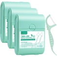 thumbnail image 1 of Travel Dental Picks, 3 Cases with 156 Count Mint Flavor Twin-Line Dental er, Portable Case, Portable Dispenser, Travel Sticks for Adults (Green), 1 of 4