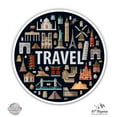 thumbnail image 1 of Travel Destinations Famous Landmarks - 8" Vinyl Sticker - For Car Laptop I-Pad - Waterproof Decal, 1 of 1