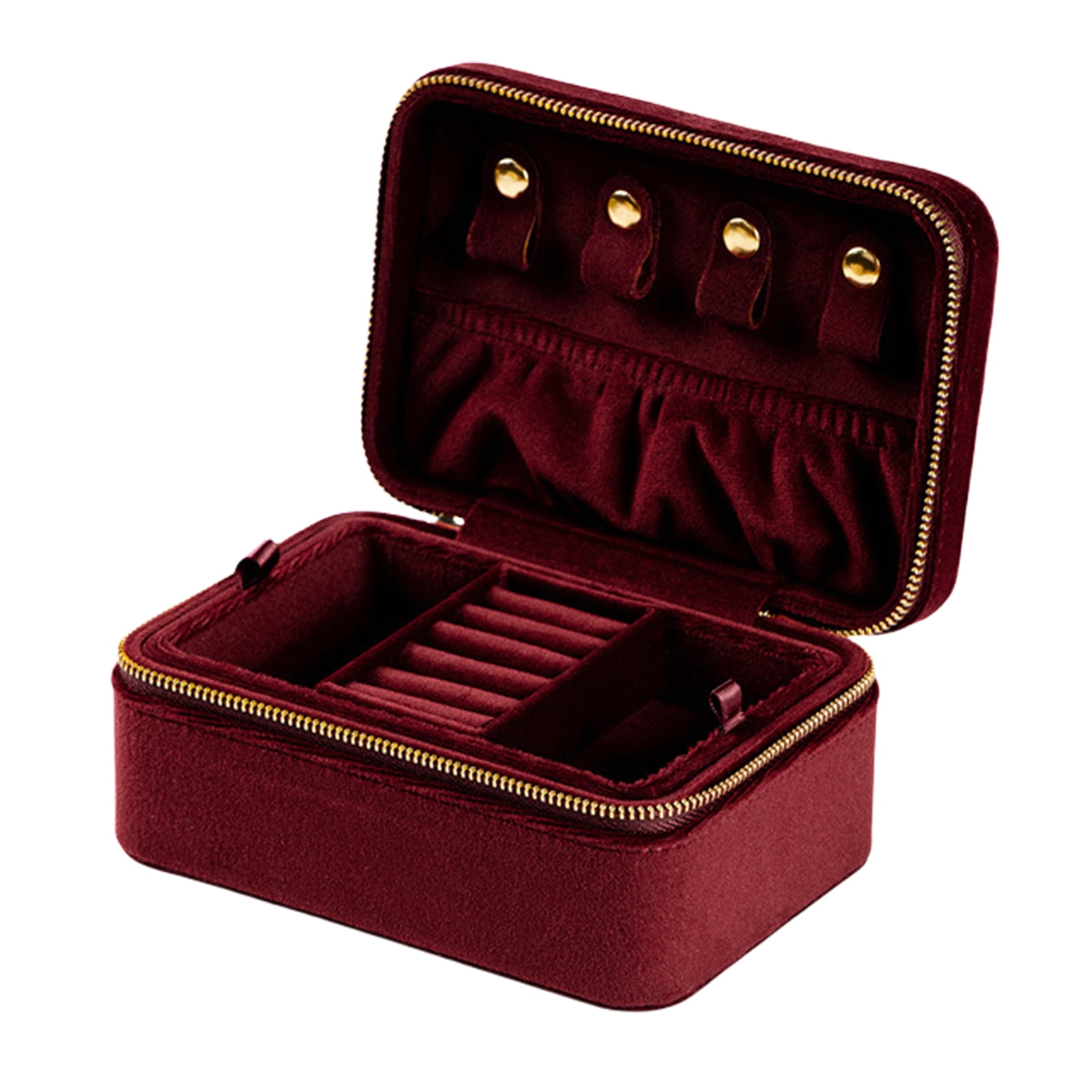 Travel Display Box Jewelry Storage Box Elegant Jewelry Case Jewelry Organizers for Earring Rings Necklace