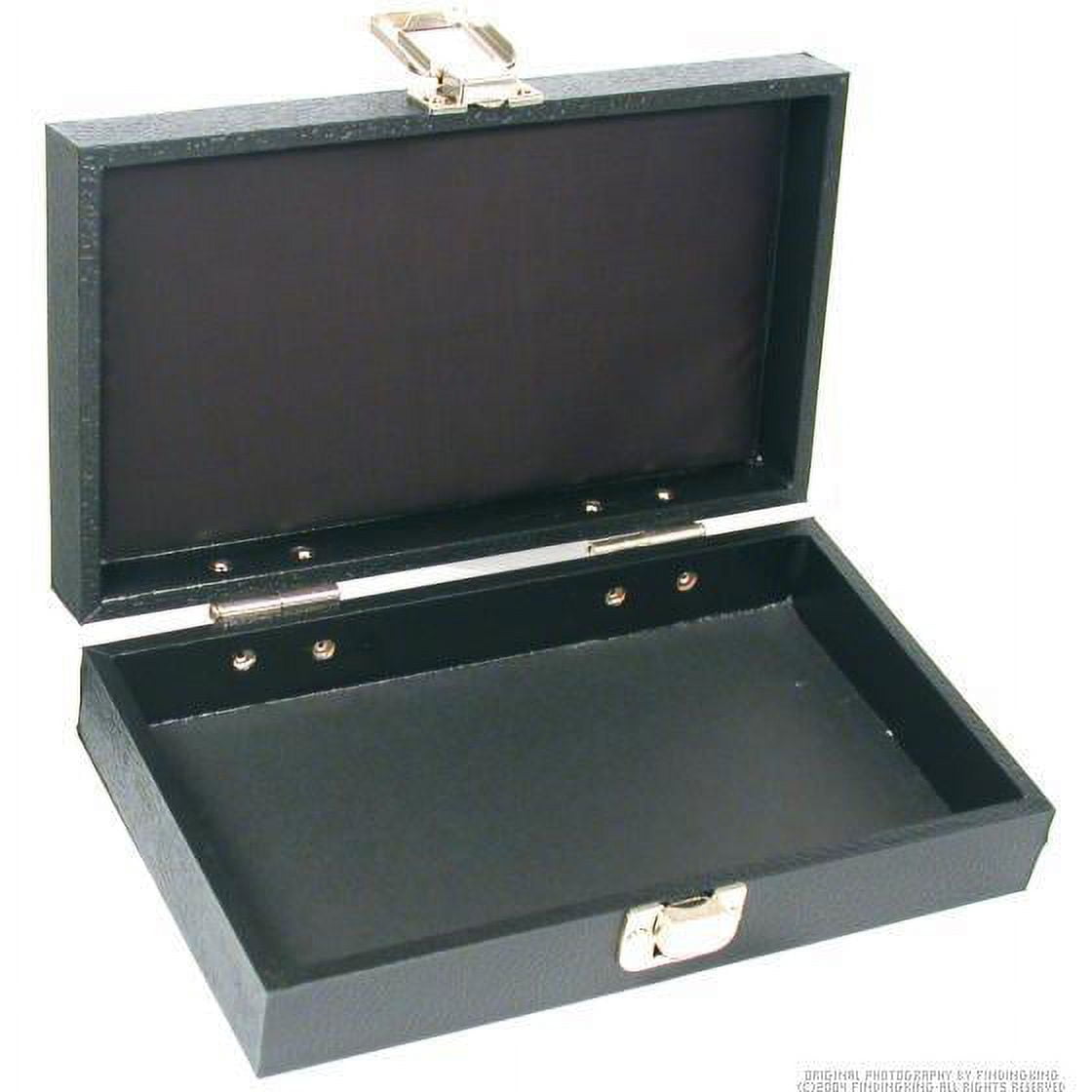 Travel Display Case Showcase Black Storage Show Tray A+