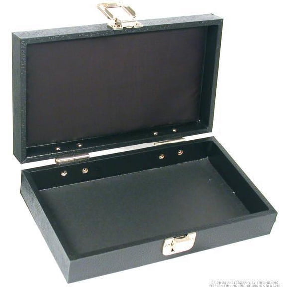 Travel Display Case Showcase Black Storage Show Tray A+