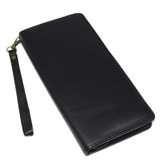 Travel Document Organizer with AirTag Holder - RFID Blocking Passport Wallet Case Family Holder ID Wristlet Wallet