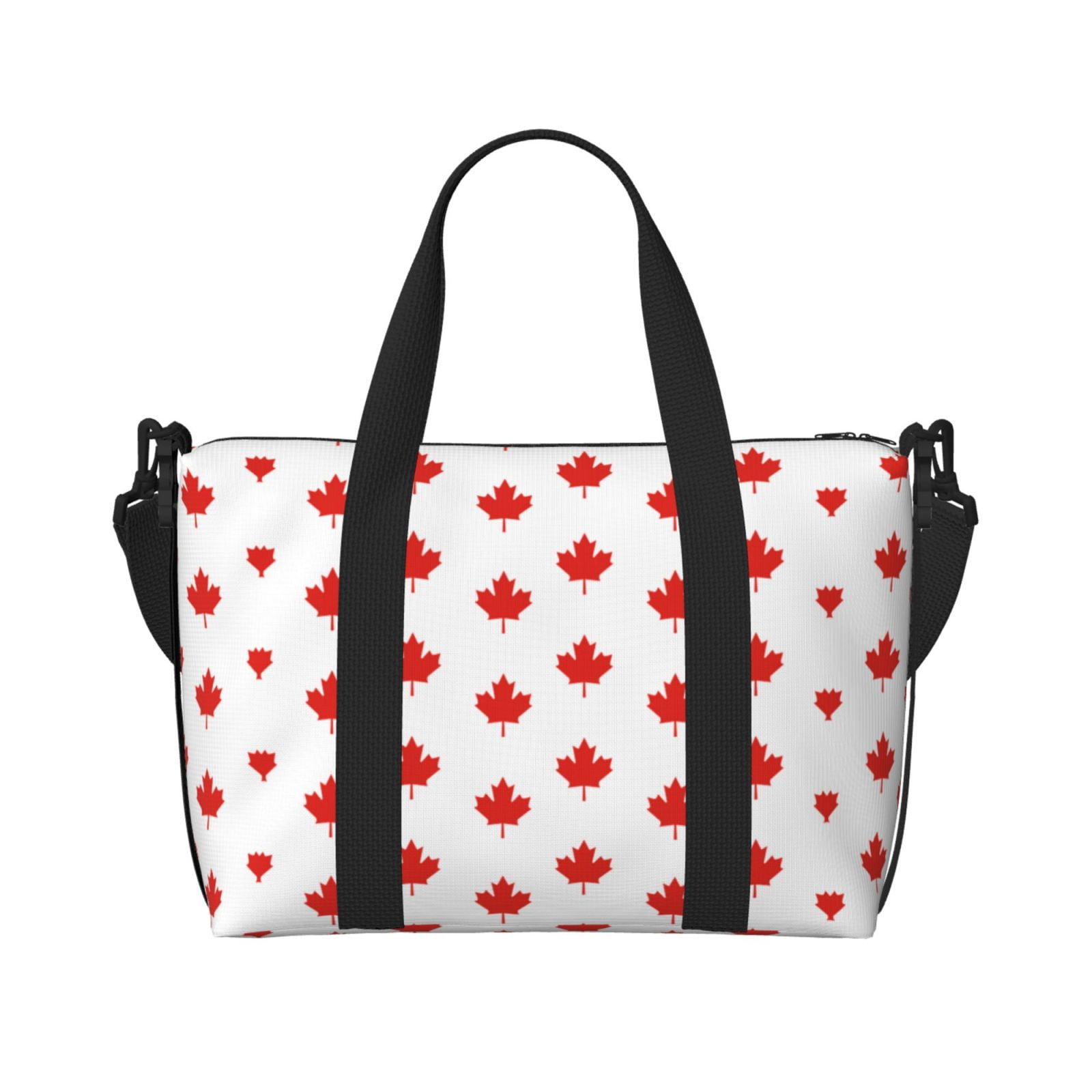 Travel Duffel Bag Canada Maple Leaf Sports Tote Gym Bag Shoulder Weekender Overnight Bag For Women Men