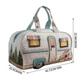 thumbnail image 1 of Travel Duffel Bag,Cute Camper Trailer Shaped with Handle for Vacation Weekend Getaways Road Trip, 1 of 8