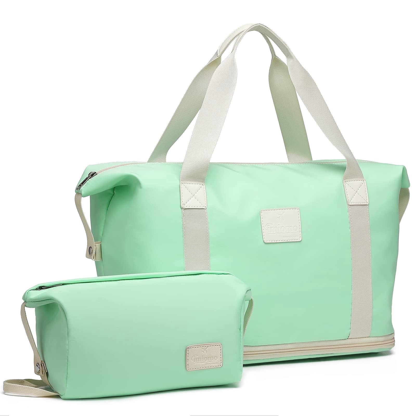 Women's Waterproof Travel Duffel Bag With Wet Dry Pocket - Gym Tote & Weekender Bag With Shoulder Strap