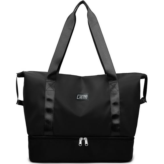 Travel Duffel Bag, Gym Tote Weekender Overnight Bag, Wet Dry Separation Shoulder Carry On Duffel Bags for Women