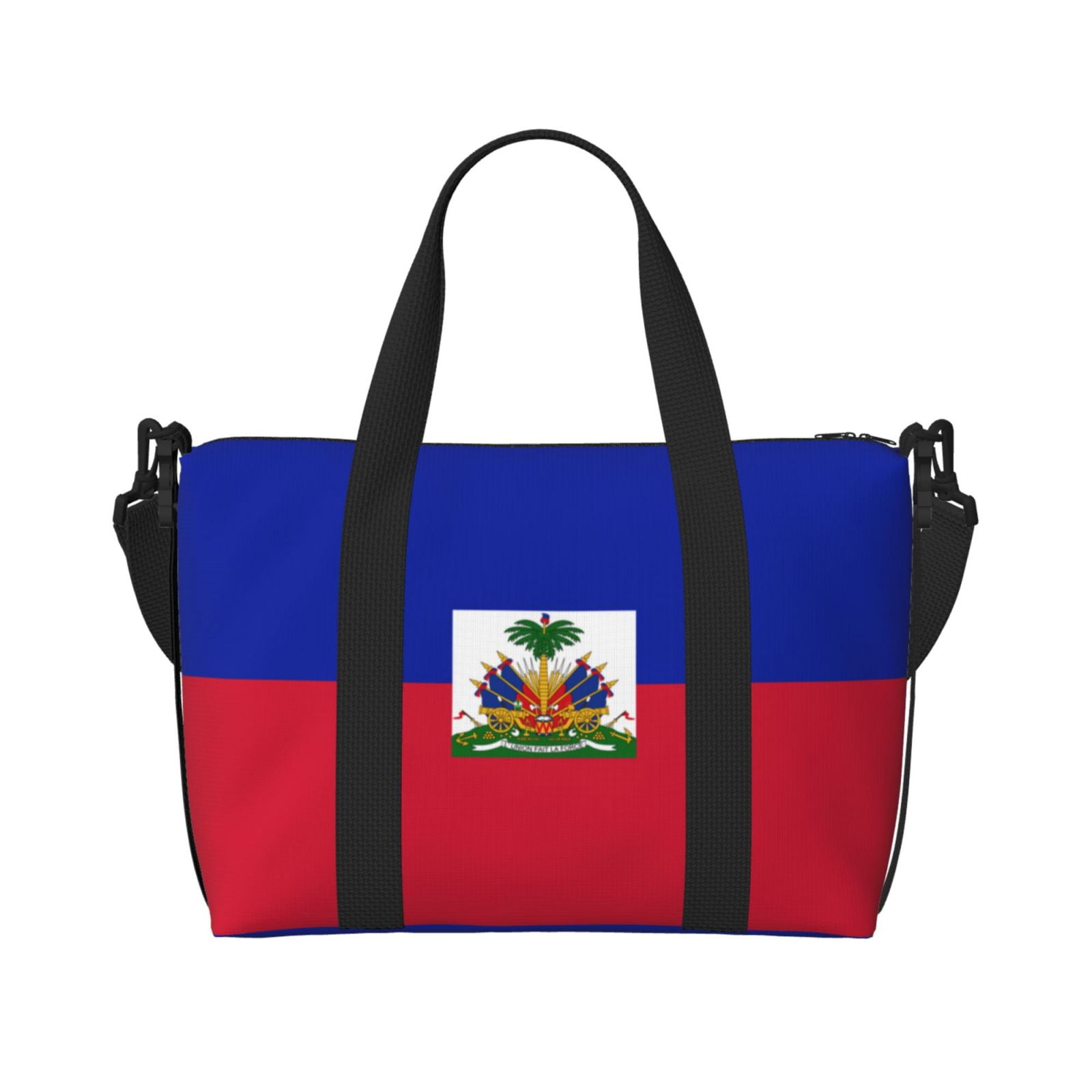 Travel Duffel Bag Haiti Flag Sports Tote Gym Carry On Bag Overnight Crossbody Bag For Women Men