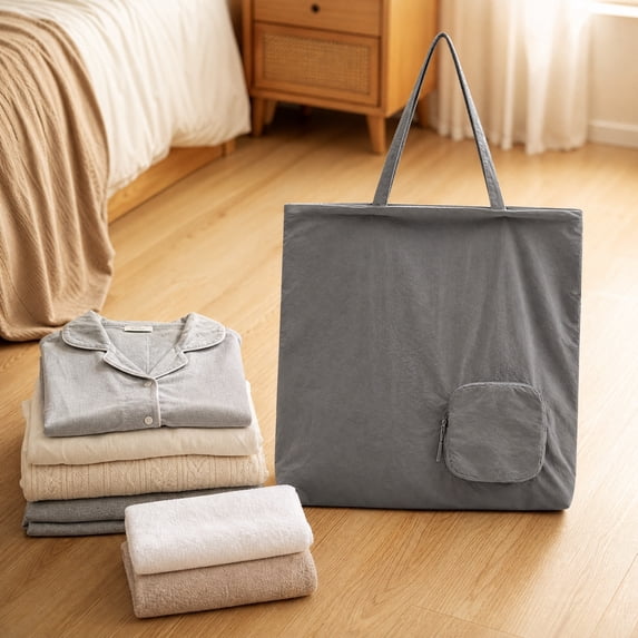 Travel Duffel Bag, Large Capacity Nylon Packing Bag with Multiple Compartments for Travel and Moving