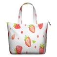 thumbnail image 1 of Travel Duffel Bag Large Women's Weekender and Overnight Bag for Travelers on Short Trips Strawberry, 1 of 5