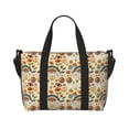 thumbnail image 1 of Travel Duffel Bag, Mushrooms And Rainbows Peace Waterproof Carry On Overnight Tote Bags For Women/Men, Shoulder Weekender Gym Bag For Travel, Yoga, 1 of 8
