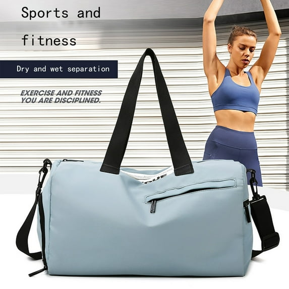 Travel Duffel Bag,Sports Tote Gym Bag,Shoulder Weeken-der Overnight Bag ,Wet & Dry Separation Fitness Bag Hand- One-Shoulder Yoga Exercise, Womens Weekend Travel Bag