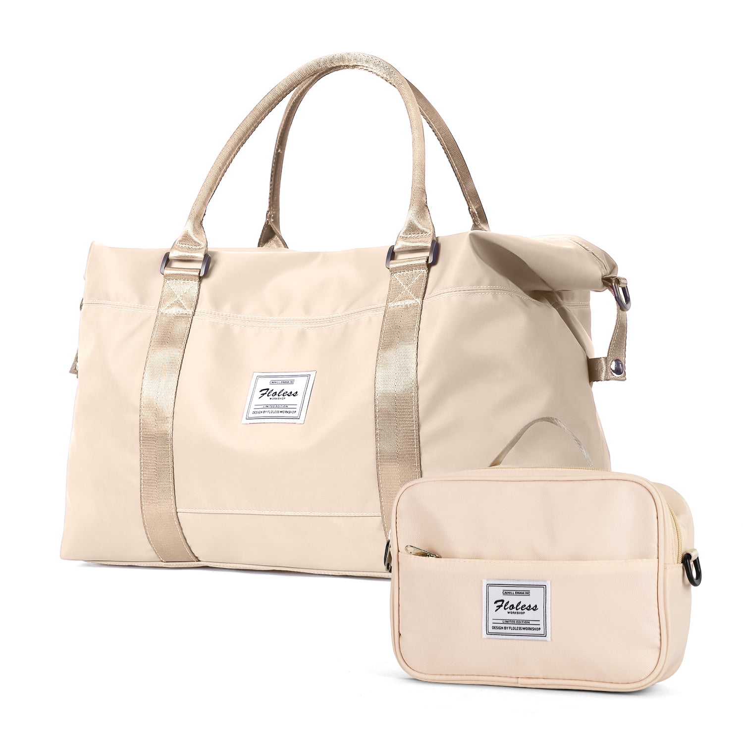 HYC00 Travel Duffel Bag,Sports Tote Gym Bag,Shoulder Weekender Overnight Bag for Women, Adult Unisex, Size: Large, Brown