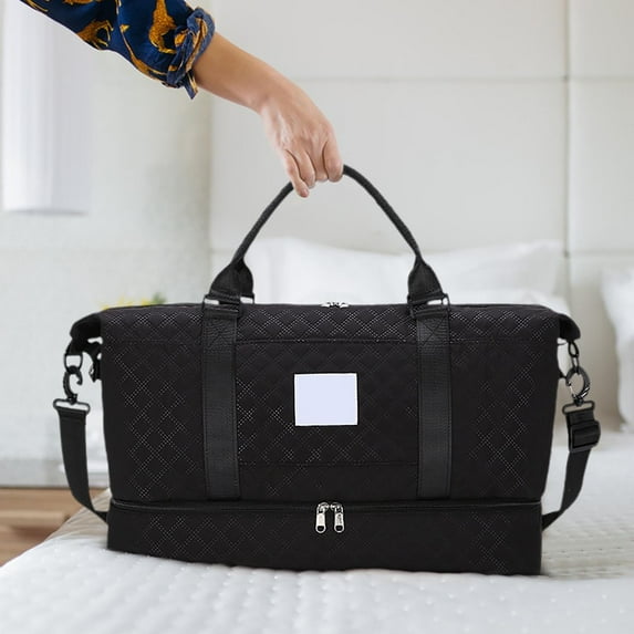 Travel Duffel Bag under $5! Yannianjz Travel Duffel Bag,Sports Tote Gym Bag,Shoulder Weekender Overnight Bag for Women