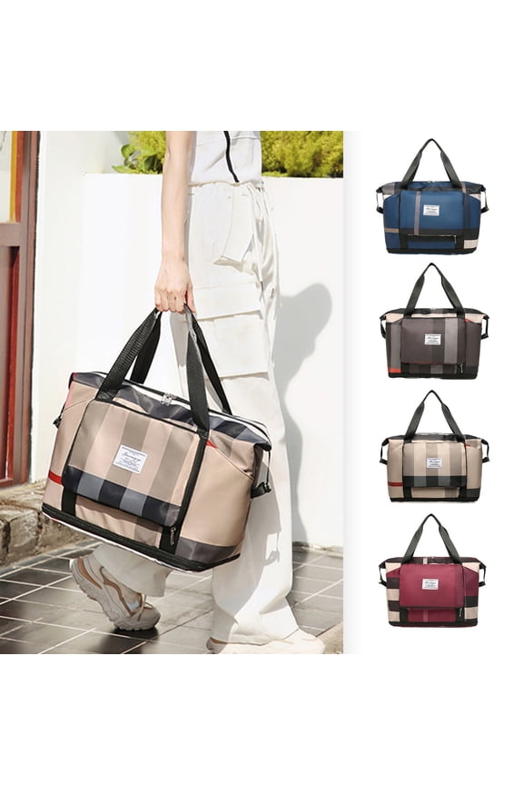 Travel Duffel Bags Foldable Travel Duffel Bag Multi-Pockets Luggage Sport Travel Bags for Women Girls