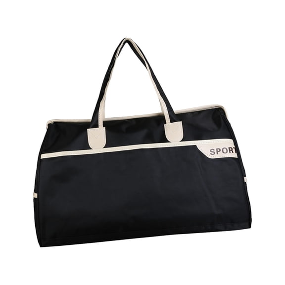 Travel Duffel Tote Bag Sports Gym Bag Storage Bag Overnight Bag Handbag for Trip Backpacking Exercise Outdoor Sports Fitness Black