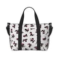 thumbnail image 1 of Travel Duffle Bag Abstract Cute Poodle Dog Black Travel Tote Bags Carry on Luggage Waterproof Weekender Bags with Top Handle Adjustable Shoulde Strap for Travel Gym, 1 of 5