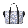 thumbnail image 1 of Travel Duffle Bag Abstract Flower Cute Rabbit Purple Travel Tote Bags Carry on Luggage Waterproof Weekender Bags with Top Handle Adjustable Shoulde Strap for Travel Gym, 1 of 5