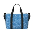 thumbnail image 1 of Travel Duffle Bag Blue Glitter lightning C Travel Tote Bags Carry on Luggage Waterproof Weekender Bags with Top Handle Adjustable Shoulde Strap for Travel Gym, 1 of 5