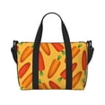 thumbnail image 1 of Travel Duffle Bag Carrot cute Pattern Travel Tote Bags Carry on Luggage Waterproof Weekender Bags with Top Handle Adjustable Shoulde Strap for Travel Gym, 1 of 5