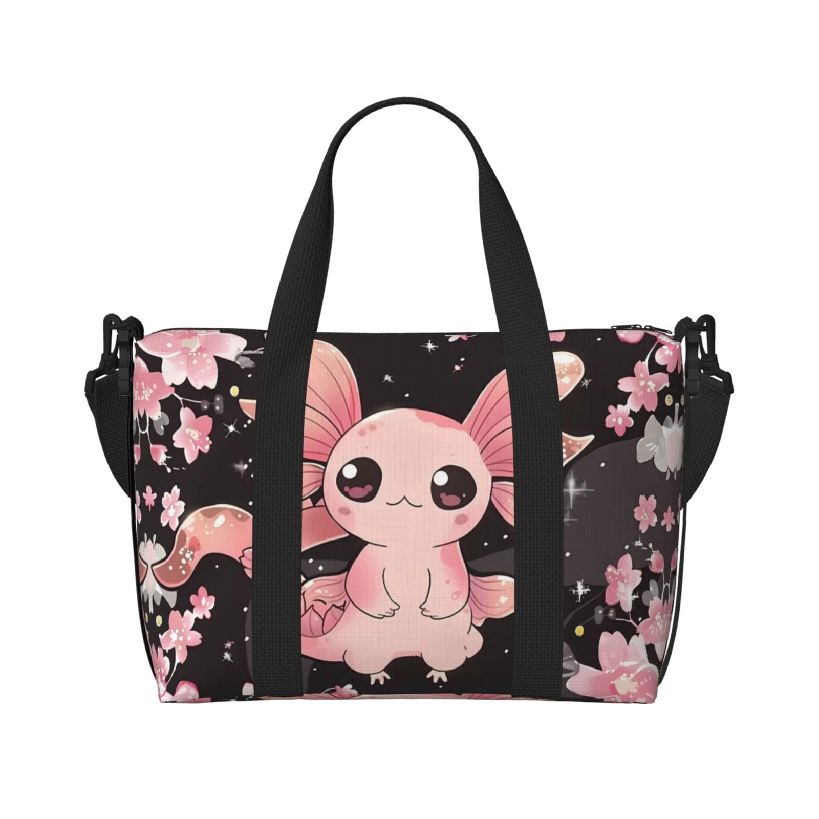 Kawaii Vibes Cute Axolotl Crossbody Bag