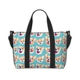 thumbnail image 1 of Travel Duffle Bag Cute Corgi Head Travel Tote Bags Carry on Luggage Waterproof Weekender Bags with Top Handle Adjustable Shoulde Strap for Travel Gym, 1 of 1