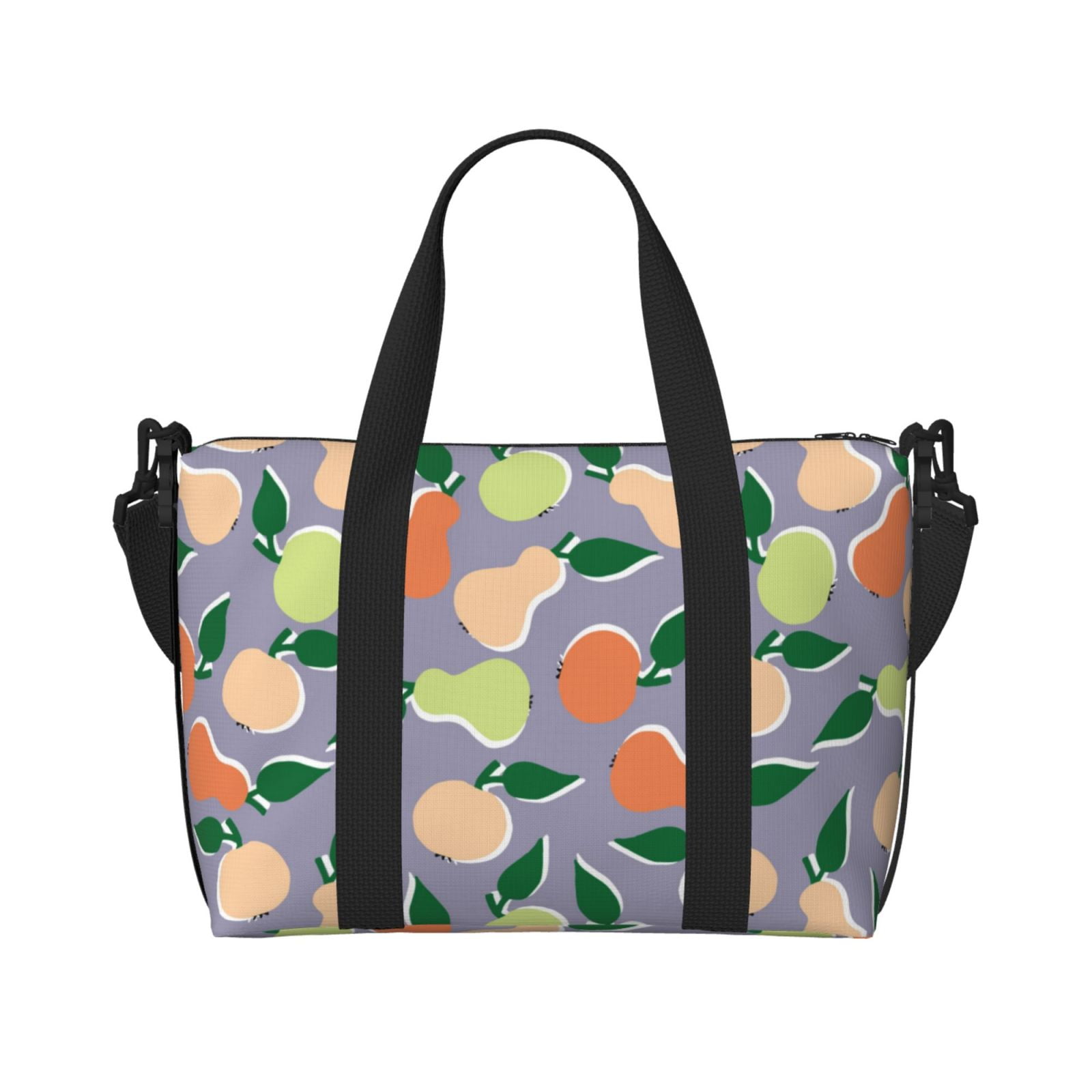 travel-duffle-bag-cute-orange-green-pear-travel-tote-bags-carry-on