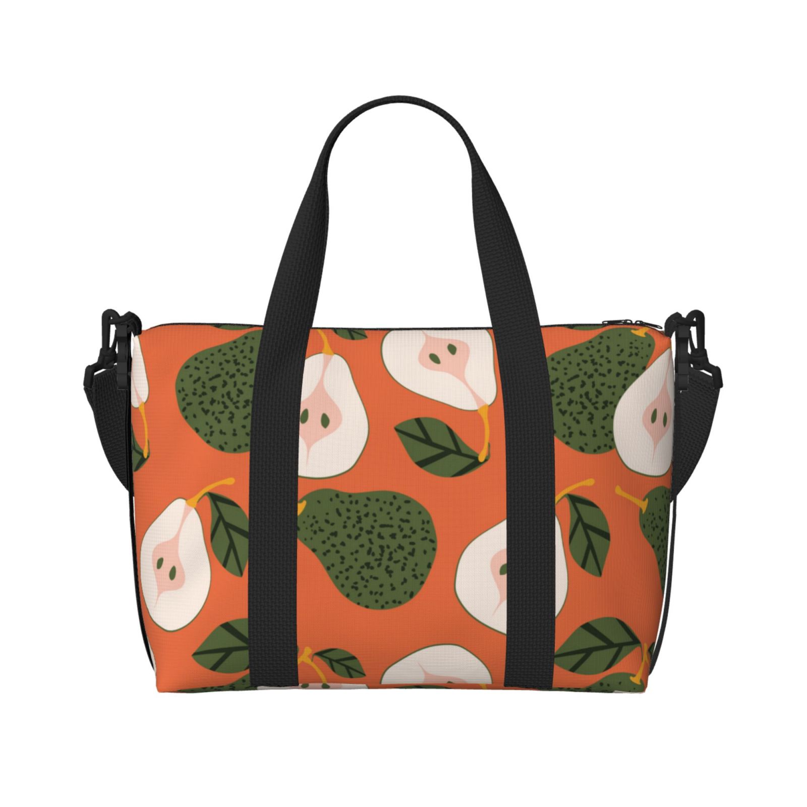 travel-duffle-bag-cute-pear-citrus-color-weekender-bags-for-women-men