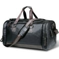 Travel Duffle Bag For Men 22" Leather Duffel Bags Waterproof Large Overnight Weekender Duffle