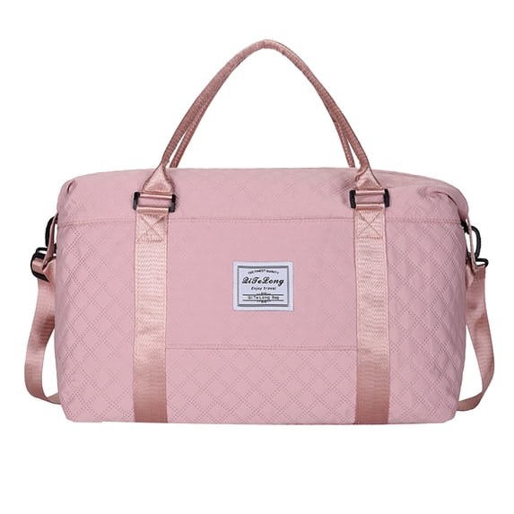 Travel Duffle Bag For Women Sport Gym Tote Bag With Toiletry Bag Large Overnight Bag For Women Girls Travel Gym Bag For Labor Gifts for Family Pink