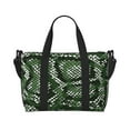 thumbnail image 1 of Travel Duffle Bag Green Snakeskin Travel Tote Bags Carry on Luggage Waterproof Weekender Bags with Top Handle Adjustable Shoulde Strap for Travel Gym, 1 of 5