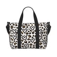 thumbnail image 1 of Travel Duffle Bag Heart leopard print Travel Tote Bags Carry on Luggage Waterproof Weekender Bags with Top Handle Adjustable Shoulde Strap for Travel Gym, 1 of 5