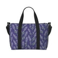 thumbnail image 1 of Travel Duffle Bag Lavender Flowers Light Purple Travel Tote Bags Carry on Luggage Waterproof Weekender Bags with Top Handle Adjustable Shoulde Strap for Travel Gym, 1 of 5