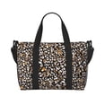 thumbnail image 1 of Travel Duffle Bag Leopard Pebbles pattern Travel Tote Bags Carry on Luggage Waterproof Weekender Bags with Top Handle Adjustable Shoulde Strap for Travel Gym, 1 of 5