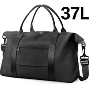 Duffle Bag for Travel, 37L Expendable Carry on Weekender Duffel, Lightweight Personal Item Bag - Black