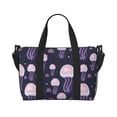 thumbnail image 1 of Travel Duffle Bag Pink Purple Jellyfish Travel Tote Bags Carry on Luggage Waterproof Weekender Bags with Top Handle Adjustable Shoulde Strap for Travel Gym, 1 of 5