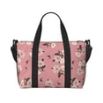 thumbnail image 1 of Travel Duffle Bag Rose Flowers Pink Travel Tote Bags Carry on Luggage Waterproof Weekender Bags with Top Handle Adjustable Shoulde Strap for Travel Gym, 1 of 5