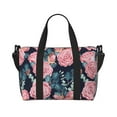 thumbnail image 1 of Travel Duffle Bag Rose Pink Flowers Travel Tote Bags Carry on Luggage Waterproof Weekender Bags with Top Handle Adjustable Shoulde Strap for Travel Gym, 1 of 5