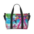 thumbnail image 1 of Travel Duffle Bag Tropical Flamingo Summer Travel Tote Bags Carry on Luggage Waterproof Weekender Bags with Top Handle Adjustable Shoulde Strap for Travel Gym, 1 of 5