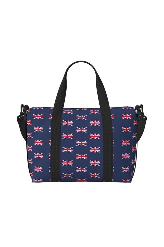 Travel Duffle Bag Uk Flag Union Jack Weekender Overnight Gym Tote Shoulder Bag Workout Duffel Bag For Women Men