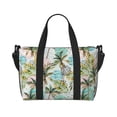 thumbnail image 1 of Travel Duffle Bag Watercolor Palm Tree Travel Tote Bags Carry on Luggage Waterproof Weekender Bags with Top Handle Adjustable Shoulde Strap for Travel Gym, 1 of 5